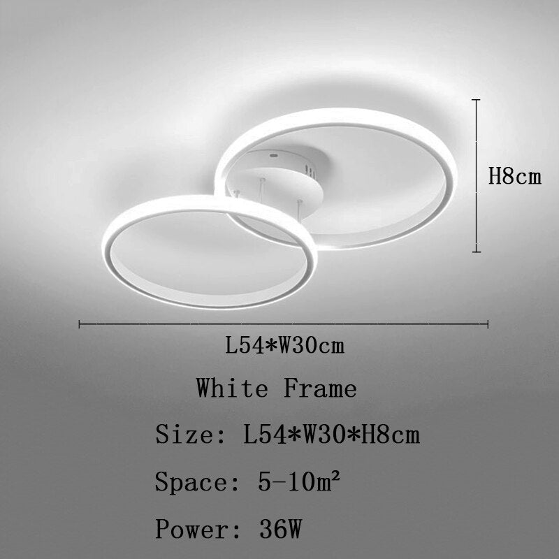 
                  
                    Modern LED Rings Ceiling Light Fixture
                  
                