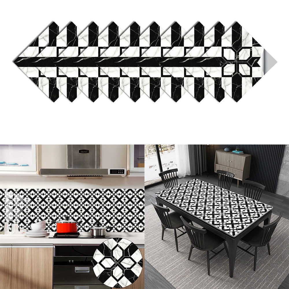 
                  
                    10pcs Tiles Sticker Kitchen Backsplash Waterproof Bathroom Home Decor Self-adhesive Tiles
                  
                