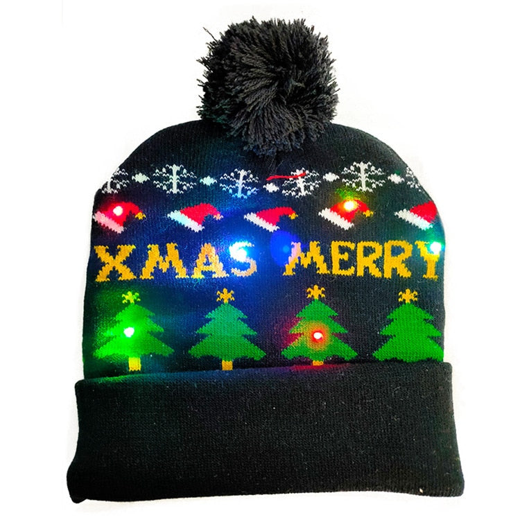 
                  
                    Holidays Christmas LED Knitted Light-Up Beanie Elastic Hats
                  
                