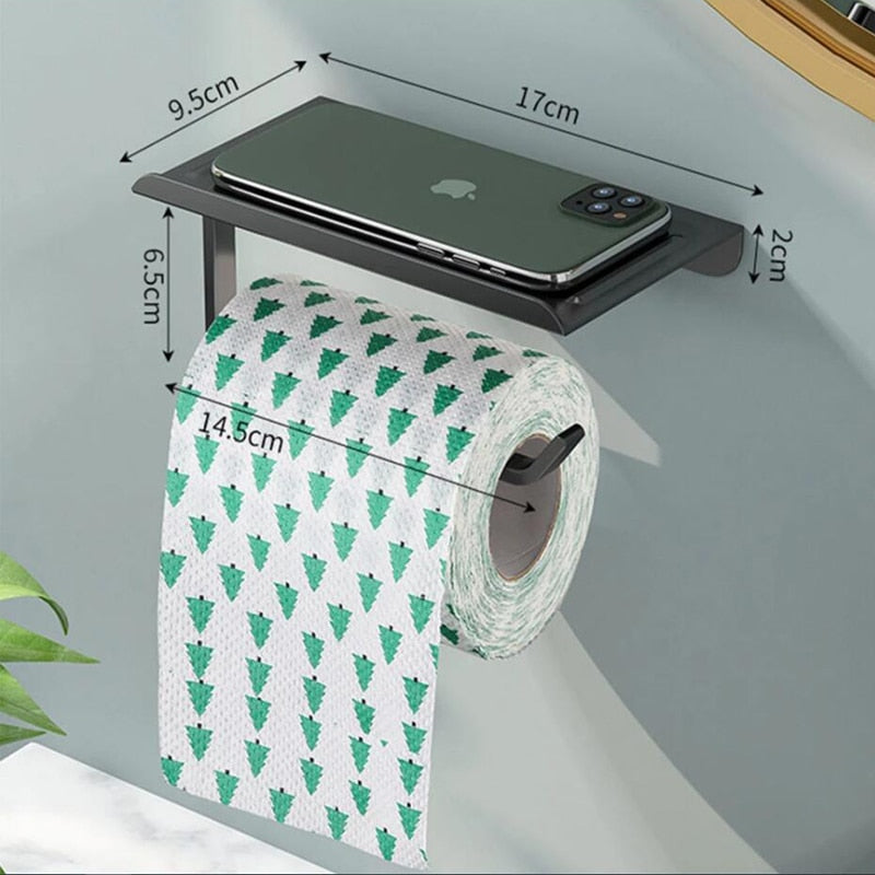 
                  
                    Bathroom Accessories Paper Holder with Shelf
                  
                