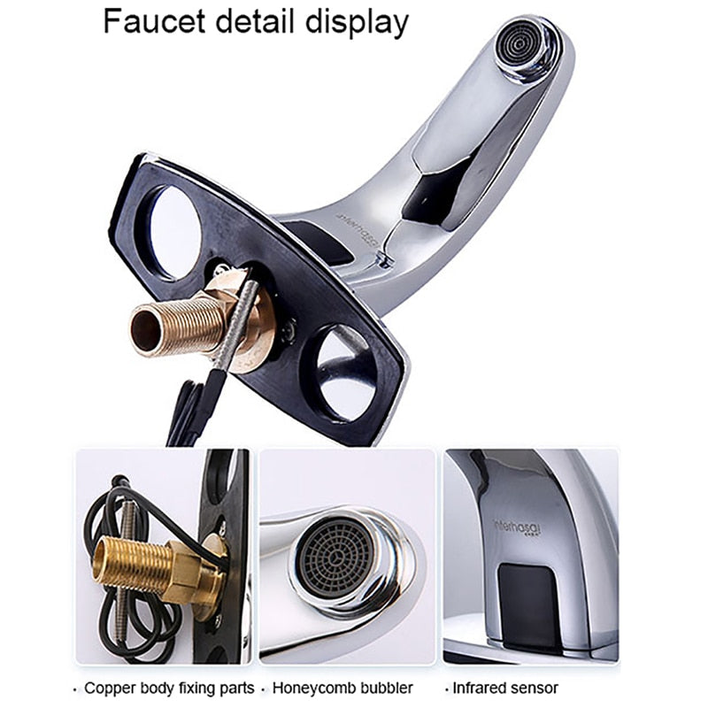 
                  
                    Hot & Cold Automatic Faucet Touch Free Infrared Sensor Faucets Touchless Water Saving Inductive Faucet
                  
                