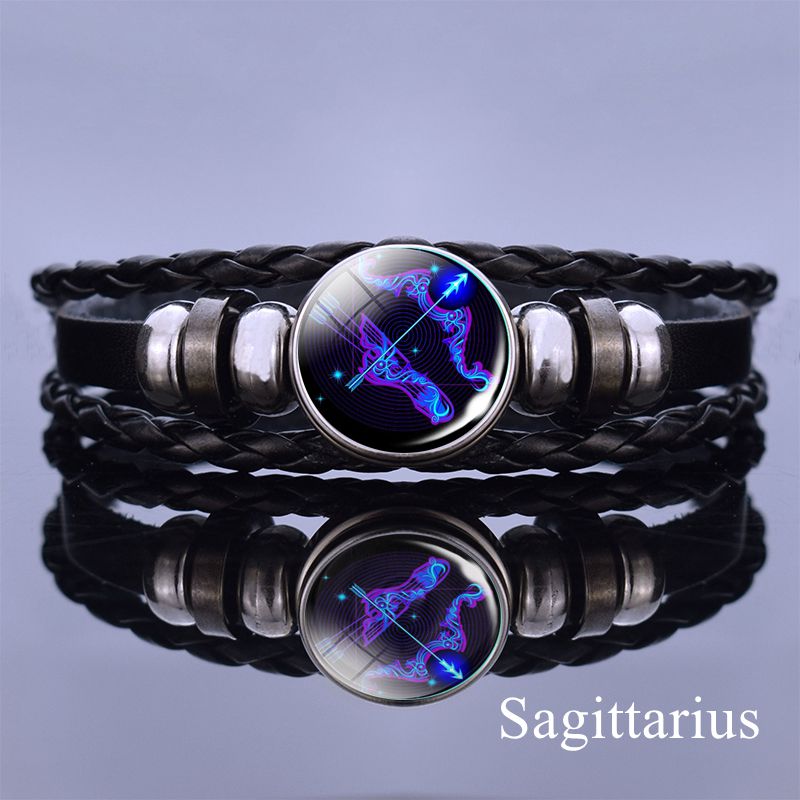 
                  
                    12 Zodiac Signs Constellation Charm Multilayer Weave Leather Bracelets
                  
                