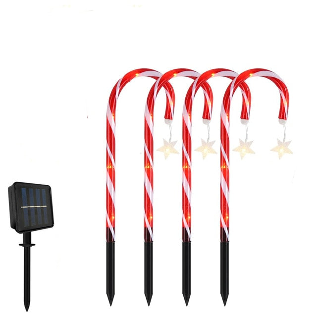 
                  
                    Solar LED Christmas Candy Cane Light Outdoor Waterproof Home Garden Lawn Decor
                  
                