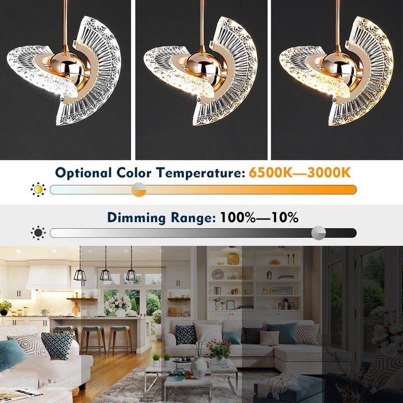 
                  
                    Nordic Luxury Style Chandelier UFO Round Crystal Pendant Lamp Hanging Light Fixture
                  
                