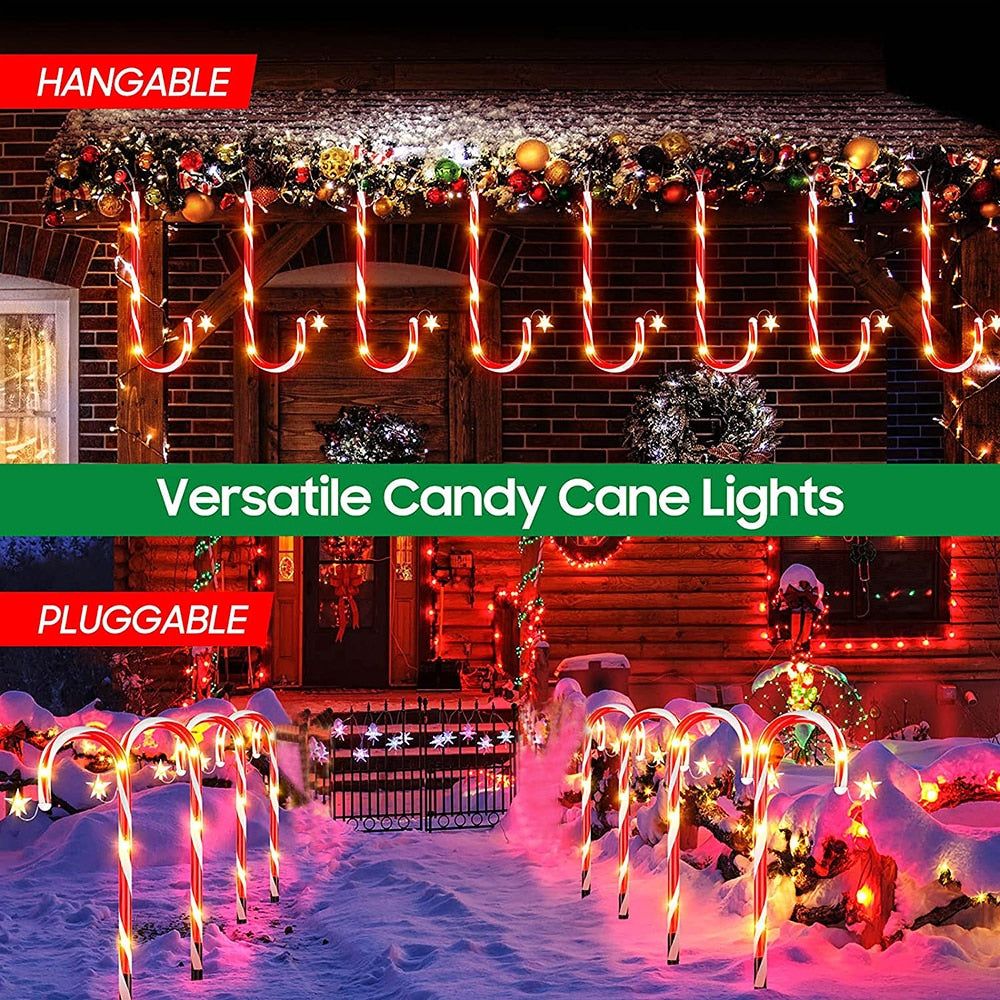 
                  
                    Solar LED Christmas Candy Cane Light Outdoor Waterproof Home Garden Lawn Decor
                  
                