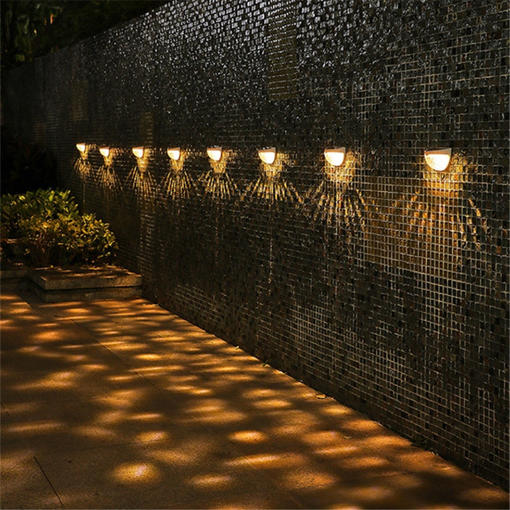 LED Solar Light Outdoor Garden Desk Wall Fence Driveway Decor Lighting