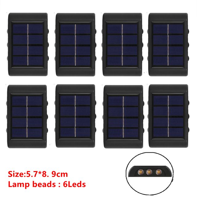 
                  
                    6 LED Solar Wall Light Waterproof Up and Down Luminous Lighting Decor Outdoor
                  
                