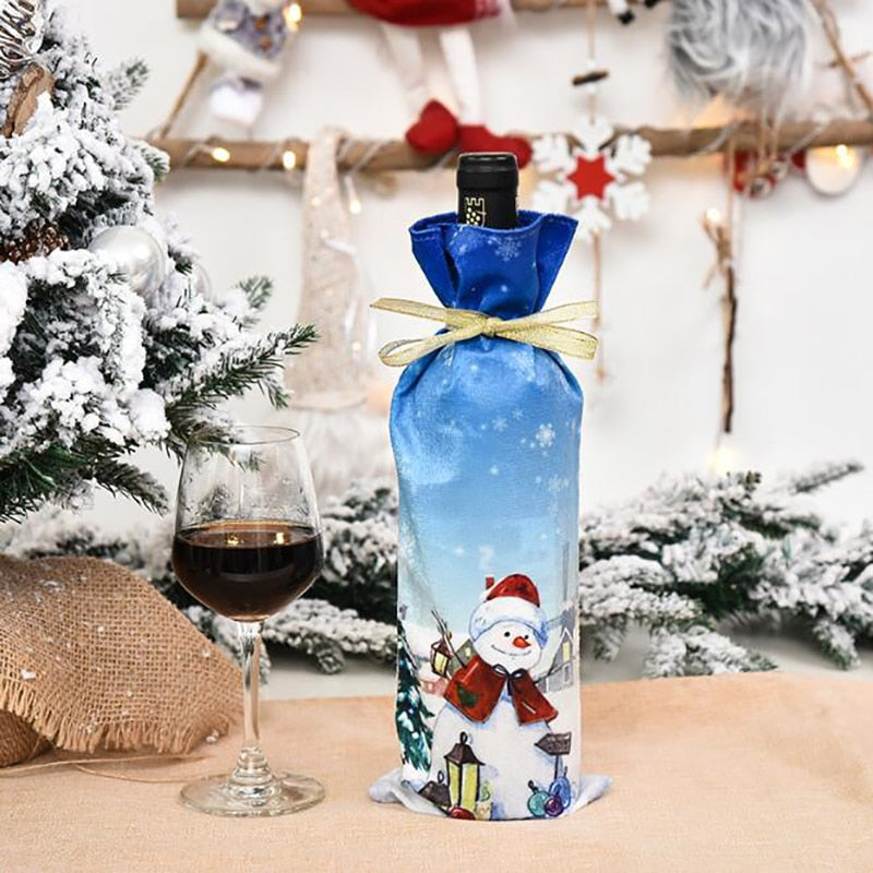 
                  
                    1pc Christmas Wine Champagne Bottle Cover Bag Plush Fabrics Holiday Christmas Decor For Home
                  
                