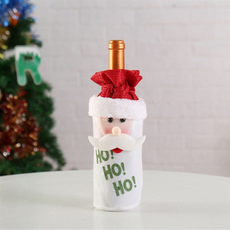 
                  
                    1pc Christmas Wine Champagne Bottle Cover Bag Plush Fabrics Holiday Christmas Decor For Home
                  
                