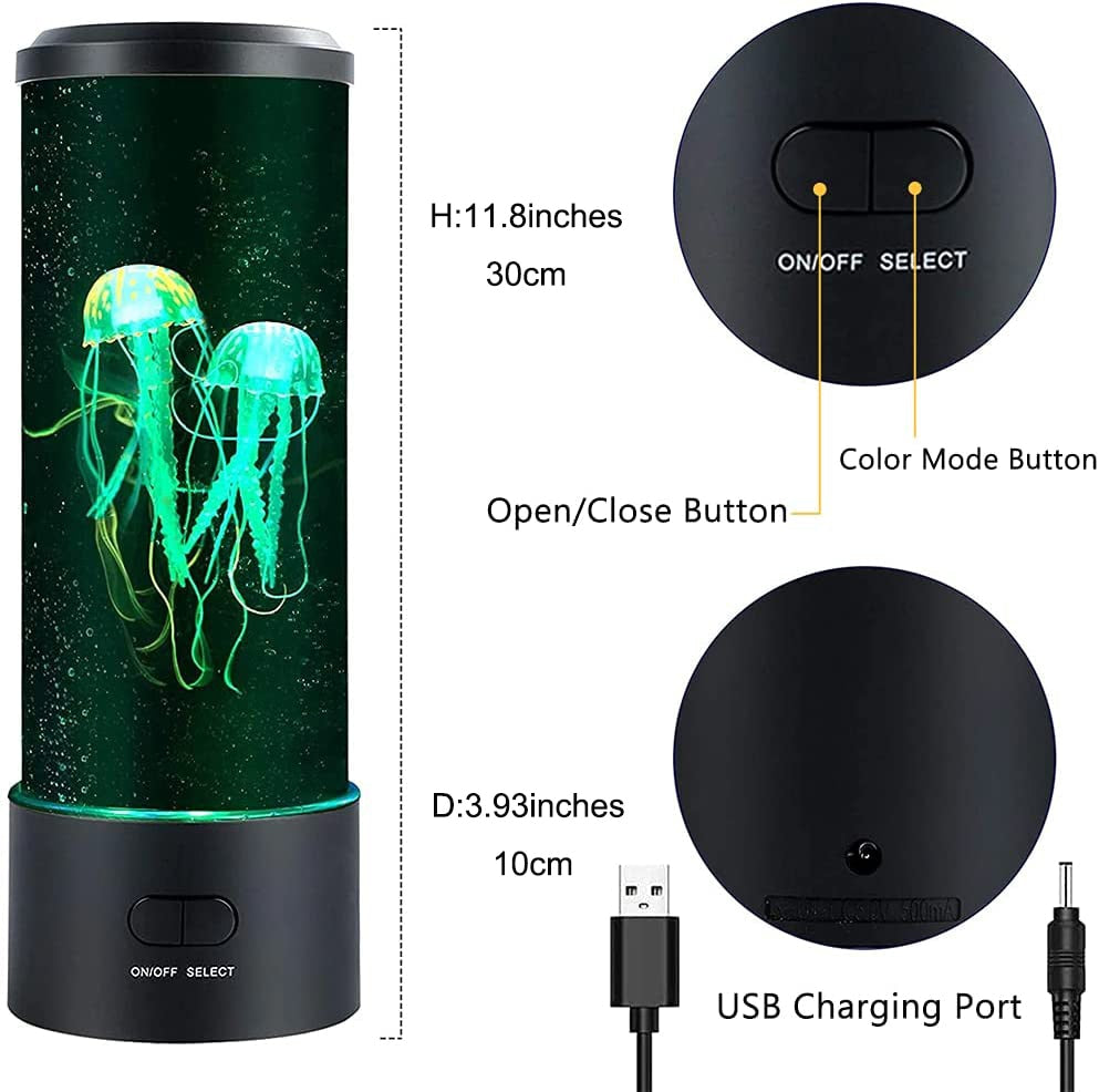 
                  
                    Color Changing Aquarium Tank Simulation Relaxing Mood Jellyfish LED Night Light Lamp
                  
                